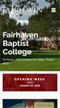 Mobile Screenshot of fairhavenbaptistcollege.org